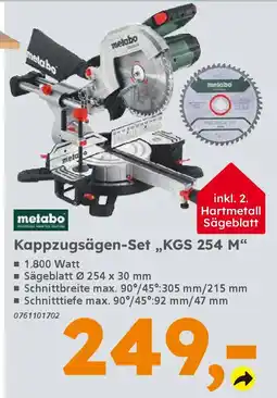 Globus Baumarkt metabo Kappzugsägen-Set „,KGS 254 M❝ Angebot