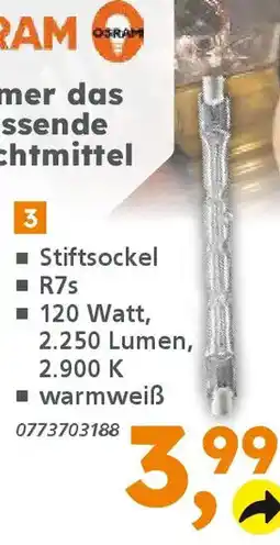 Globus Baumarkt OSRAM Leuchtmittel Angebot