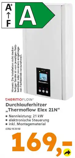 Globus Baumarkt thermoflow Durchlauferhitzer "Thermoflow Elex 21N" Angebot