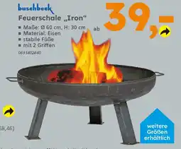 Globus Baumarkt buschbeck Feuerschale ,,Iron" Angebot