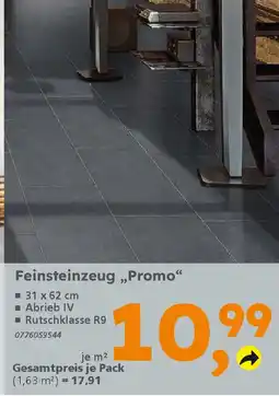 Globus Baumarkt Feinsteinzeug „Promo" Angebot
