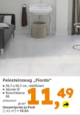 Globus Baumarkt Feinsteinzeug,,Fiordo" Angebot