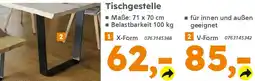 Globus Baumarkt Tischgestelle V-Form Angebot