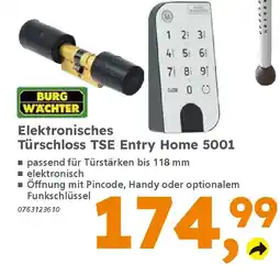 Globus Baumarkt BURG WACHTER Elektronisches Türschloss TSE Entry Home 5001 Angebot