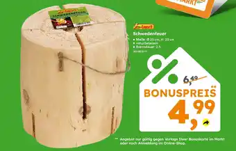 Globus Baumarkt favorit Schwedenfeuer Angebot