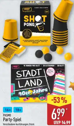 Aldi Nord PASMO Party-Spiel Angebot