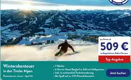 Aldi Nord Winterabenteuer in den Tiroler Alpen Angebot