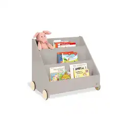 Netto Marken-Discount PINOLINO Kinder-Bücherregal mit Rollen Lasse – grau Angebot