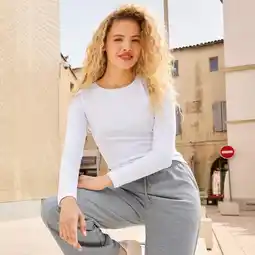 NKD Damen-Langarmshirt mit Ripp-Struktur Angebot