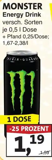 Lösch Depot MONSTER Energy Drink Angebot