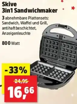 Thomas Philipps Skive 3in1 Sandwichmaker Angebot