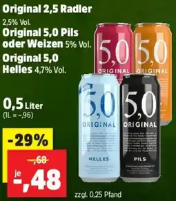 Thomas Philipps Original 2,5 Radler, Original 5,0 Pils oder Weizen Angebot