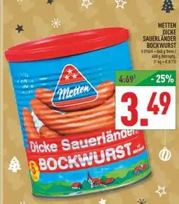 Marktkauf Metten dicke sauerländer bockwurst Angebot
