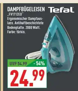 Marktkauf Tefal dampfbügeleisen fv1712eo Angebot