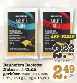 E-Center Bauhofers raclette natur Angebot