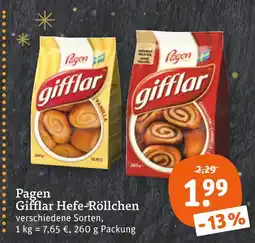 tegut Pagen gifflar hefe-röllchen vanilla Angebot