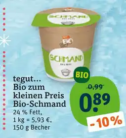 tegut Tegut... bio-schmand Angebot
