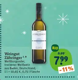 tegut Weingut zähringer weißburgunder Angebot