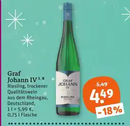 tegut Graf johann iv riesling Angebot