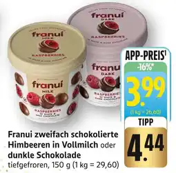 Edeka Franui zweifach schokolierte himbeeren in vollmilch Angebot