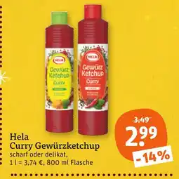 tegut Hela curry gewürzketchup scharf Angebot