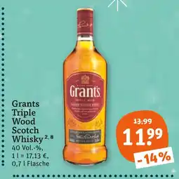 tegut Grants triple wood scotch whisky Angebot