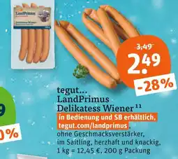 tegut Tegut... landprimus delikatess wiener Angebot