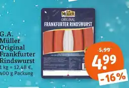 tegut G.a. müller original frankfurter rindswurst Angebot