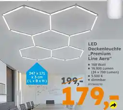 Globus Baumarkt Led deckenleuchte premium line aero Angebot