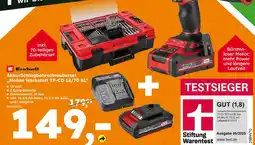 Globus Baumarkt Einhell akku-schlagbohrschrauberset mobile werkstatt tp-cd 18/70 bl Angebot