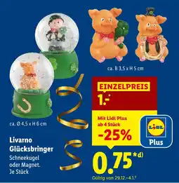 Lidl Livarno glücksbringer schneekugel Angebot