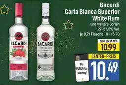 Edeka Bacardi carta blanca superior white rum Angebot