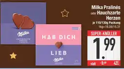 Edeka Milka pralinés oder hauchzarte herzen Angebot