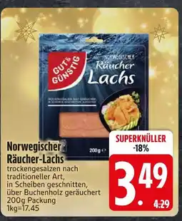 Edeka Gut & günstig norwegischer räucher-lachs Angebot