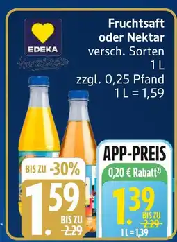 Marktkauf Edeka fruchtsaft oder nektar Angebot