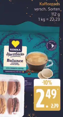 Marktkauf Edeka herzstücke balance kaffeepads Angebot