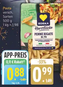 Marktkauf Edeka herzstücke penne rigate n.79 Angebot