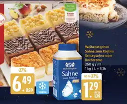 Marktkauf Weihenstephan sahne zum kochen Angebot