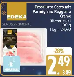 Marktkauf Edeka prosciutto cotto mit parmigiano reggiano creme Angebot