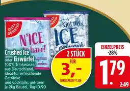 Edeka Gut & günstig crushed ice oder eiswürfel Angebot
