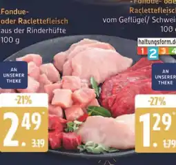 Marktkauf Fondue- oder raclettefleisch aus der rinderhüfte Angebot