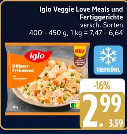 Marktkauf Iglo veggie love meals und fertiggerichte Angebot