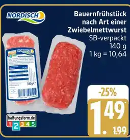 Marktkauf Nordisch bauernfrühstück nach art einer zwiebelmettwurst Angebot