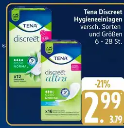 Marktkauf Tena discreet hygieneeinlagen normal Angebot