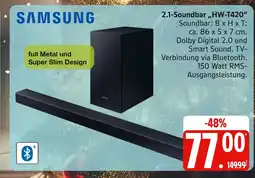 Marktkauf Samsung 2.1-soundbar hw-t420 Angebot