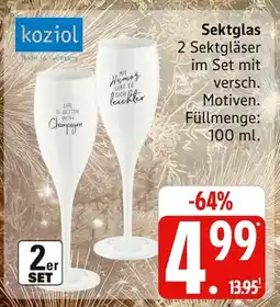 Marktkauf Koziol sektglas Angebot