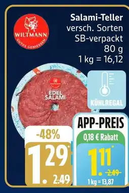 Edeka Wiltmann salami-teller Angebot