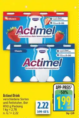 diska Danone actimel erdbeere Angebot