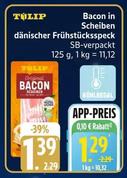 Edeka Tulip bacon in scheiben Angebot