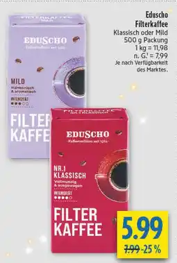 diska Eduscho filterkaffee klassisch Angebot